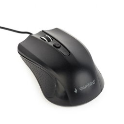 Mouse GEMBIRD MUS-4B-01L, optic, cu fir, 1200 DPI, Negru