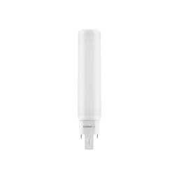 Bec LED profesional OSRAM Dulux D LED EM & AC Mains, 9W/10W, Conector G24d-3 (cu 2 pini), inlocuieste un bec clasic de 26 W, Finisaj mat