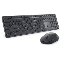 Set Tastatura si Mouse Dell Pro 7 Slim, KM726, US International, RF wireless + Bluetooth, Negru