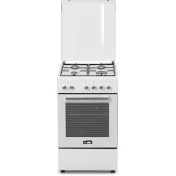 Simfer 5405SERBB Cooker, Gas hob, Electric oven, Width 50 cm, Mechanical control, White