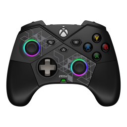 Controller MSI FORCE PRO W, Wireless, USB-C, compatibil Xbox si PC, Negru