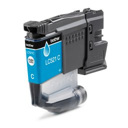 Cartus cerneala Brother LC521C, Cerneala, Cyan, 500 pagini, Original, pentru imprimante Brother