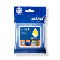 Cartus cerneala Brother LC521Y, Galben, 500 pagini