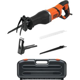 Fierastrau alternativ Black & Decker 750W Corded Reciprocating Saw with Kit Box, 750W, 0-2800 rpm, taiere lemn 300 mm