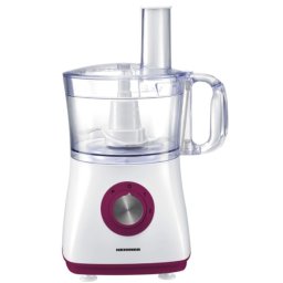Robot de bucatarie Heinner HFP-750BG, 750 W, bol 1.2 l, blender 1.8 l, 2 viteze+pulse, alb-visiniu