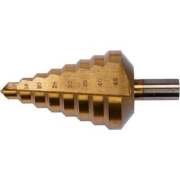 Burghiu in trepte YT-44742, HSS 4241, 10-45 mm, lungime 100 mm