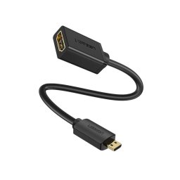 CABLU ADAPTOR video , micro HDMI (T) la HDMI (M), rezolutie maxima 4K/60Hz, HDMI 2.0, 0.2 m, negru "20134