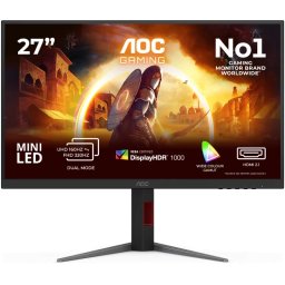 Monitor Gaming LED AOC U27G4XM, 27" UHD, 160 Hz, 1 ms, Black