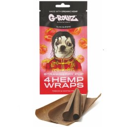 G-Rollz Blunt foite canepa Strawberry Pop Capsuni x4
