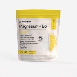 Magneziu + B6 fără zahăr cu aromă naturală de lămâie, 30 comprimate