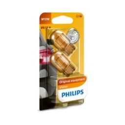 Set 2 Becuri 12V WY21W Vision Blister Philips