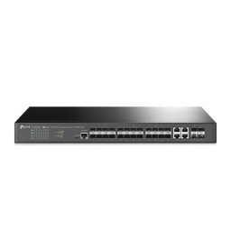 Switch TP-Link cu management, 24× Porturi SFP L2+ si 4× Sloturi 10GE SFP+ SG3428XF (timbru verde 2 lei)