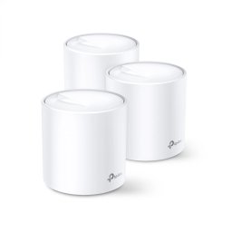 MESH TP-LINK, wireless, router AX5400, pt interior, 5400 Mbps, port LAN, WAN, 2.4 GHz 5 GHz, antena interna x 4, standard 802.11ax Wi-Fi 6, Deco X60(3-pack) (timbru verde 2.00 lei)