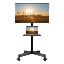 PERLESMITH PSTVMC06 TV stand de podea 23"-60" negru - expoziţie bucată - reîmpachetat