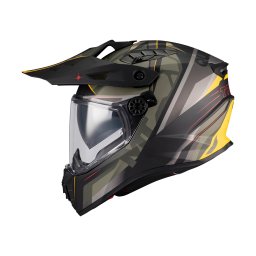 Casca MT Helmets Track SV Questor - Adventure, verde military mat, Ochelari soare incluși, ECE 22.06