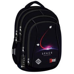 Ghiozdan Scolar St.Right BP04 - Deep Space, 4 Compartimente, Ergonomic, 43x32x20cm