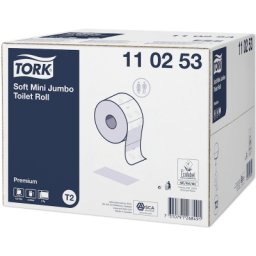 Hartie igienica 110253, 2 straturi, 12 buc/bax, Soft Mini Jumbo Tork