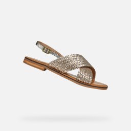 Silver Women's Sandals Geox Maddalusiac - Women's