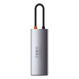 Hub 5in1 Baseus Metal Gleam Series, USB-C la 3x USB 3.0 + HDMI + USB-C PD