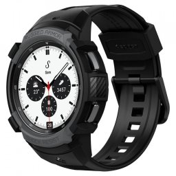 Husa + curea SPIGEN RUGGED ARMOR ”PRO” pentru GALAXY WATCH 4 CLASSIC 42 MM CHARCOAL GREY