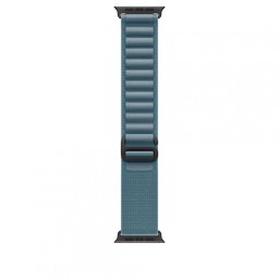Apple Watch 49mm Light Blue Alpine Loop - Large - Black Titanium Finish