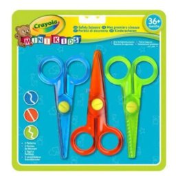 Crayola Mini Kids: Set cu 3 buc. foarfece de plastic