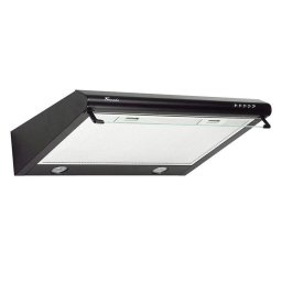 Hota Hota Traditionala, 50 cm, 380 m³/h, 3 Trepte, Filtru Aluminiu 5 Straturi, Iluminare LED, 65 dB, Negru