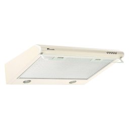 Hota Hota Traditionala, 60 cm, 560 m³/h, 3 Trepte, 2 Motoare, Filtru Aluminiu 5 Straturi, Iluminare LED, 65 dB, Bej