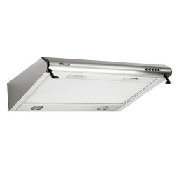 Hota Hota Traditionala, 60 cm, 560 m³/h, 3 Trepte, 2 Motoare, Filtru Aluminiu 5 Straturi, Iluminare LED, 65 dB, Inox