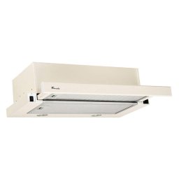 Hota Hota, 60 cm, 700 m³/h, 3 Trepte, Filtru Aluminiu 5 Straturi, Iluminare LED, 67 dB, Bej