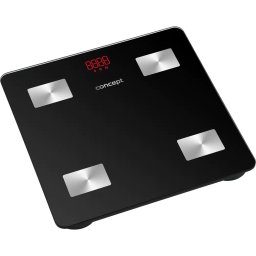 Cantar Personal scale Concept VO4001, Cantar baie 180 kg, display LED, BlueTooth, Negru