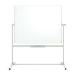 Tabla mobila NOBO Classic, otel emailat, 150x120 cm, magnetica, include marker si tavita, alb