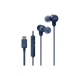 Casti JVC HA-FR29UC-A-U, Cu fir, In-Ear, Microfon, USB-C, Functie Mod Sunet, Husa, albastru - RESIGILAT