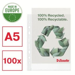 Accesorii birotica Folie de protectie Esselte Recycled reciclat PP A5 70 mic 100 buc/cutie standard