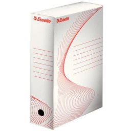 Cutie arhivare carton cotor 100 mm alb Esselte Cutie arhivare carton cotor 80mm alb Esselte
