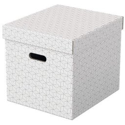 Set 3 buc Cutii arhivare carton 360 x 320 x 310 mm alb Esselte Home Recycled