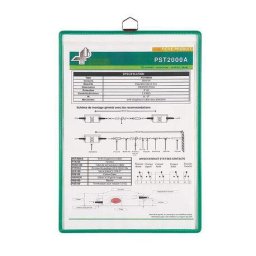 Accesorii birotica Buzunar de prezentare Tarifold Hanging A5 vertical verde 5 bucati/set