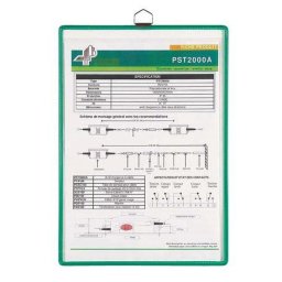 Accesorii birotica Buzunar de prezentare Tarifold Hanging A3 vertical verde 5 bucati/set