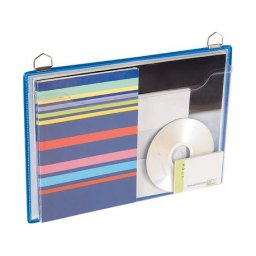 Accesorii birotica Display Tarifold A4 orizontal cu buzunar PVC 5 bucati/set albastre