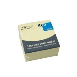 Accesorii birotica Notite adezive Info Notes 75 x 75 mm 400 file galben