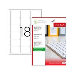 Accesorii birotica Etichete autoadezive 18/A4 63.5 x 46.6 100 coli/top Tanex
