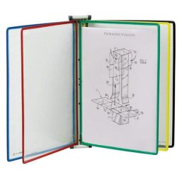 Accesorii birotica Sistem prezentare magnetic perete 10 display-uri A4 albastru Tarifold