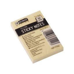 Accesorii birotica Notes adeziv 75 x 51 mm galben D.Rect