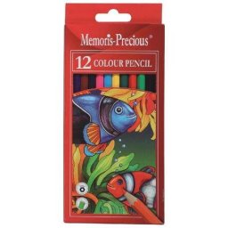 Articole pentru scoala Set 12 Creioane colorate Memoris
