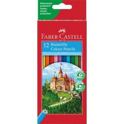 Articole pentru scoala Creioane colorate 12 culori Faber-Castell