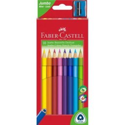 Articole pentru scoala Creioane colorate 6 culori jumbo grip Faber-Castell