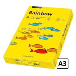 Hartie color A3 Rainbow 80 g/mp 500 coli/top galben intens pret per top