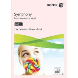 Hartie color A4 Xerox Symphony 80 g/mp mix pastel 20 coli x 5 culori/top
