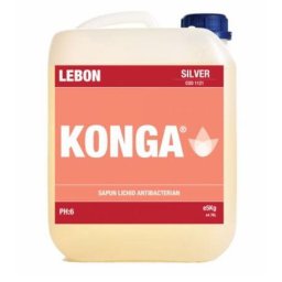 Rezerva sapun lichid pentru dozator, antibacterian si fara parfum Konga 5L Sapun lichid 5 L Konga