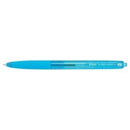 Pix cu bila Pilot Supergrip G diverse culori neon 1.0 mm cu click bleu